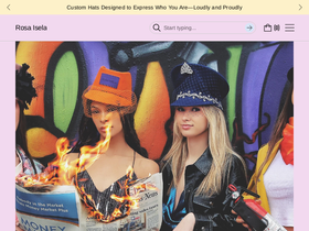 rosaisela.com homepage screenshot