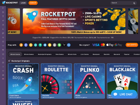 'rocketpot.io' screenshot