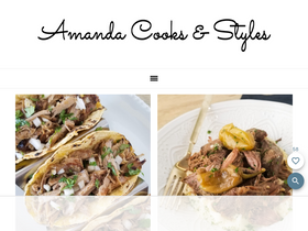 'amandacooksandstyles.com' screenshot