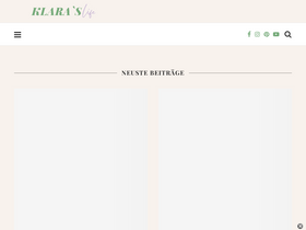 'klaraslife.com' screenshot
