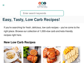 'stepawayfromthecarbs.com' screenshot