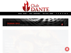 'elclubdante.es' screenshot