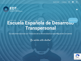 'escuelatranspersonal.com' screenshot