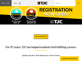 'tjc.edu' screenshot