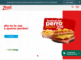 'zenu.com.co' screenshot