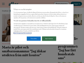'allas.se' screenshot
