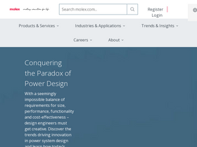 'molex.com' screenshot