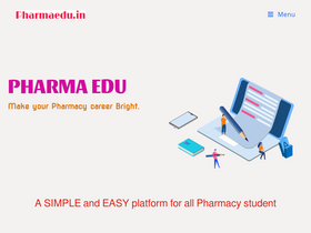 'pharmaedu.in' screenshot