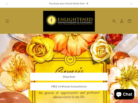 enlightenedhypnotherapy.com homepage screenshot