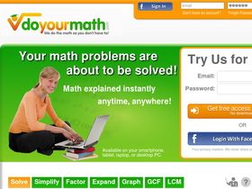 'doyourmath.com' screenshot