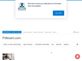 'pdfexam.com' screenshot