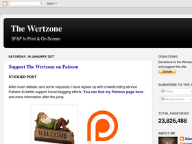 'thewertzone.blogspot.com' screenshot