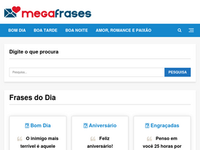 'megafrases.com.br' screenshot
