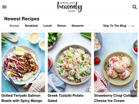 'wholeandheavenlyoven.com' screenshot