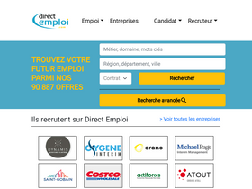 'directemploi.com' screenshot