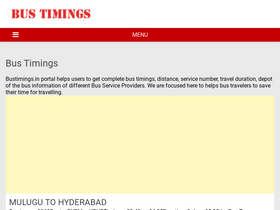 'bustimings.in' screenshot