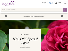 'brooksidenursery.co.uk' screenshot