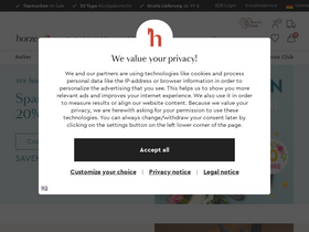 'horze.de' screenshot