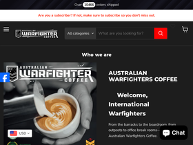 australianwarfighters.com homepage screenshot
