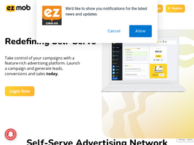 'ezmob.com' screenshot