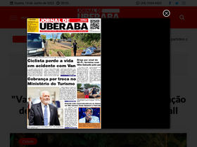 'jornaldeuberaba.com.br' screenshot