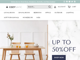 'cozymatic.com' screenshot