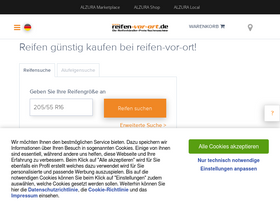 'reifen-vor-ort.de' screenshot
