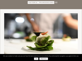 'osteriafrancescana.it' screenshot