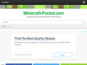 'minecraft-pocket.com' screenshot