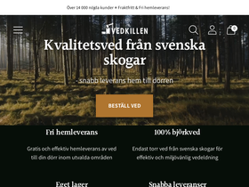 Vedkillen homepage screenshot