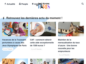 'lesecransdeparis.fr' screenshot