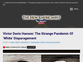 'thenewamericanist.com' screenshot