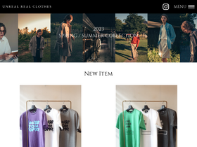 'unrealrealclothes.com' screenshot