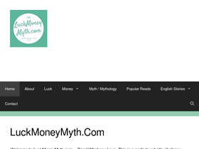 'luckmoneymyth.com' screenshot