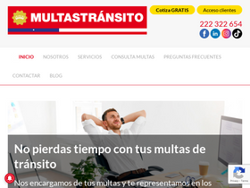 'multastransito.cl' screenshot