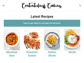 'contentednesscooking.com' screenshot