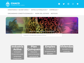 'chaco.gov.ar' screenshot