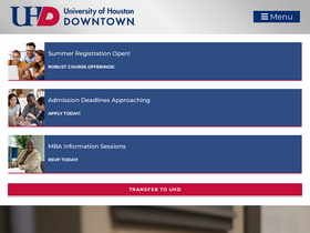 'uhd.edu' screenshot