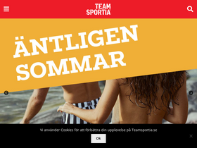 'teamsportia.se' screenshot