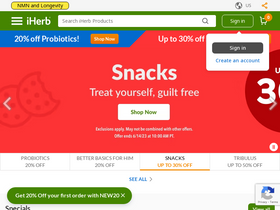 'iherb.com' screenshot