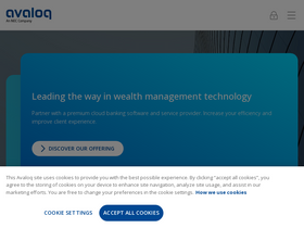 'avaloq.com' screenshot