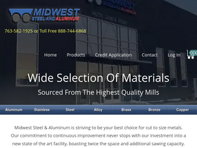 'midweststeelsupply.com' screenshot