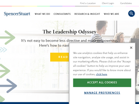 'spencerstuart.com' screenshot