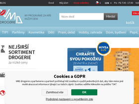 'vmd-drogerie.cz' screenshot
