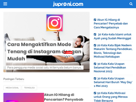 'juproni.com' screenshot