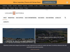 'lugaresconhistoria.com' screenshot