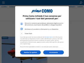 'primacomo.it' screenshot