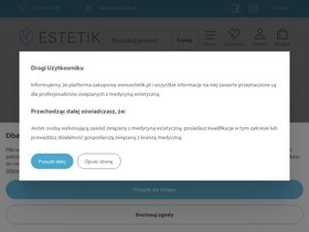 'estetik.pl' screenshot