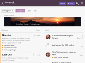 'ketogenicforums.com' screenshot