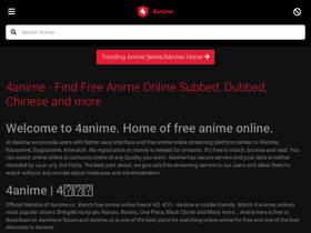 '4anime.cc' screenshot